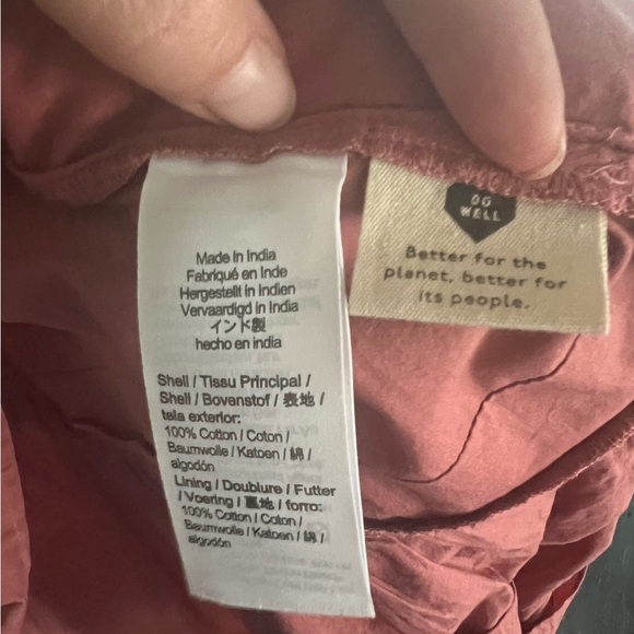 Madewell Oaklynn Long Sleeve Pleated Drawstring Dress - Picture 6 of 7